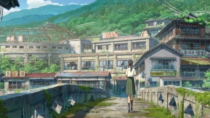 Suzume nhìn cánh cửa bí ẩn trong trailer tiếng Anh Suzume no Tojimari