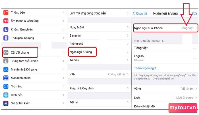 Thêm ngôn ngữ tiếng Việt vào cài đặt iPhone để hỗ trợ dịch thuật