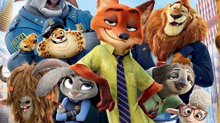 Thỏ cảnh sát Judy Hopps và cáo Nick Wilde trong phim hoạt hình tiếng Anh Zootopia