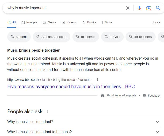 Tìm kiếm ý tưởng trên Google để phát triển luận điểm cho bài viết tiếng Anh