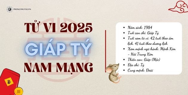 Tử vi Giáp Tý 2025 nam mạng chi tiết