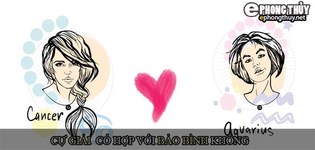 Tương hợp Cự Giải và Bảo Bình