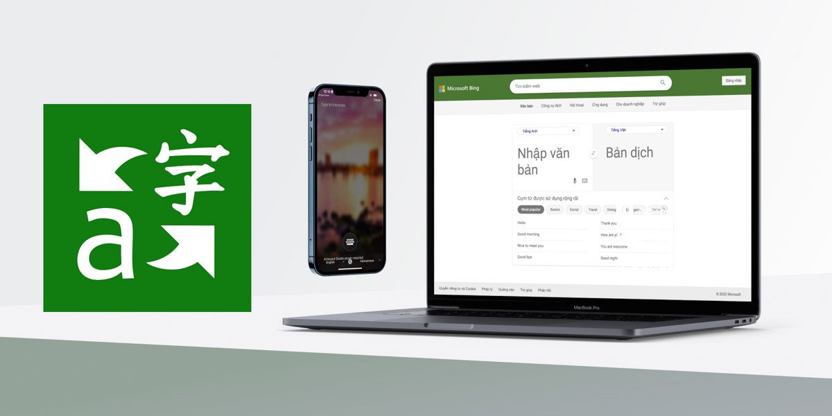 Ứng dụng dịch thuật Microsoft Translator giúp chuyển ngữ tiếng Anh sang tiếng Việt