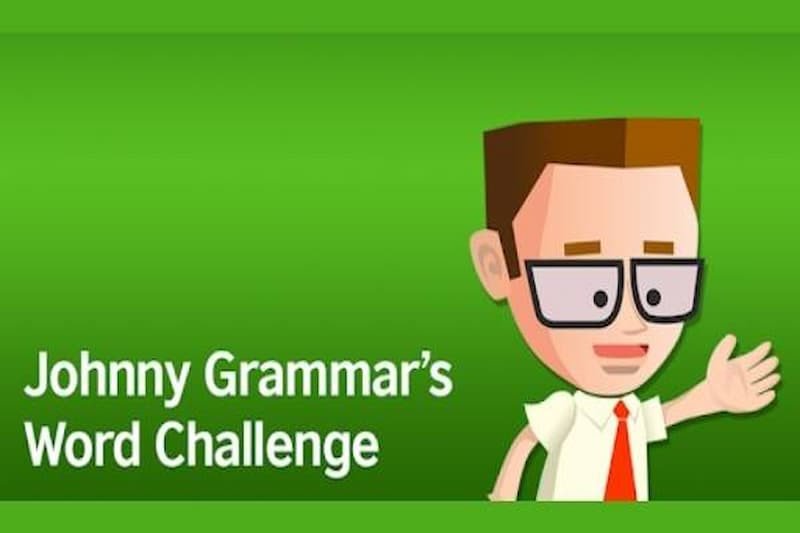 ứng dụng Johnny Grammar’s Word Challenge với các câu đố từ vựng thú vị