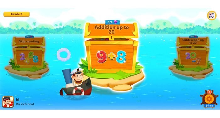 Ứng dụng Toán con Khỉ với giao diện học toán tiếng Anh sinh động cho trẻ
