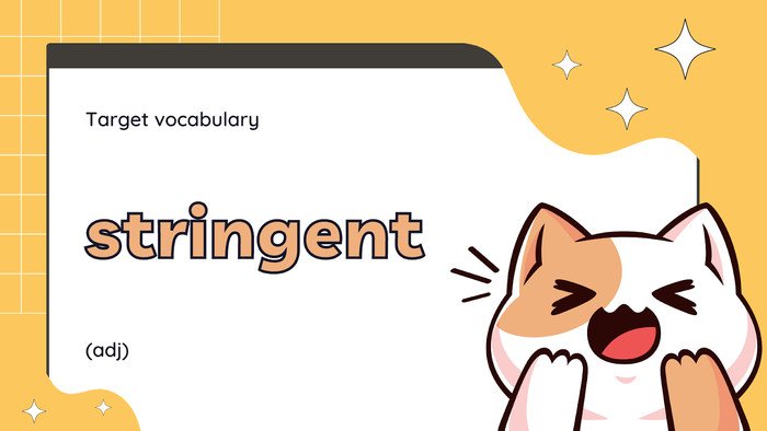 Ví dụ áp dụng phép bắc cầu trong Mnemonics cho từ stringent