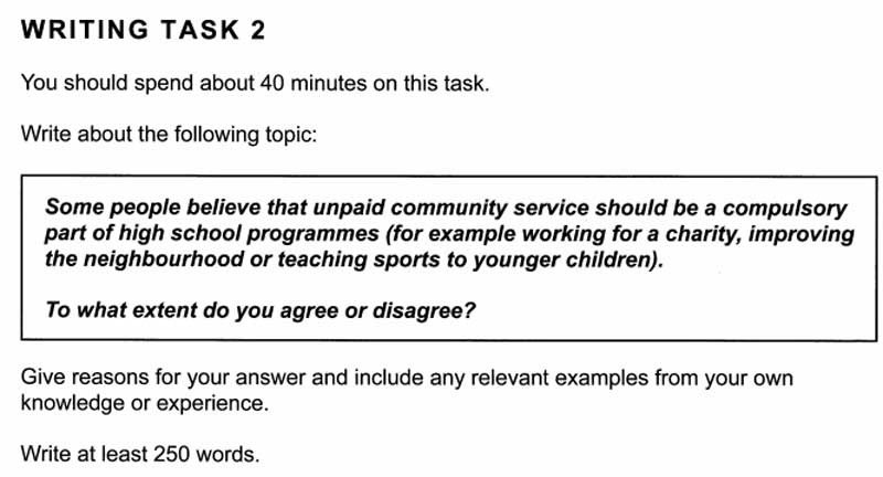 Writing IELTS Task 2