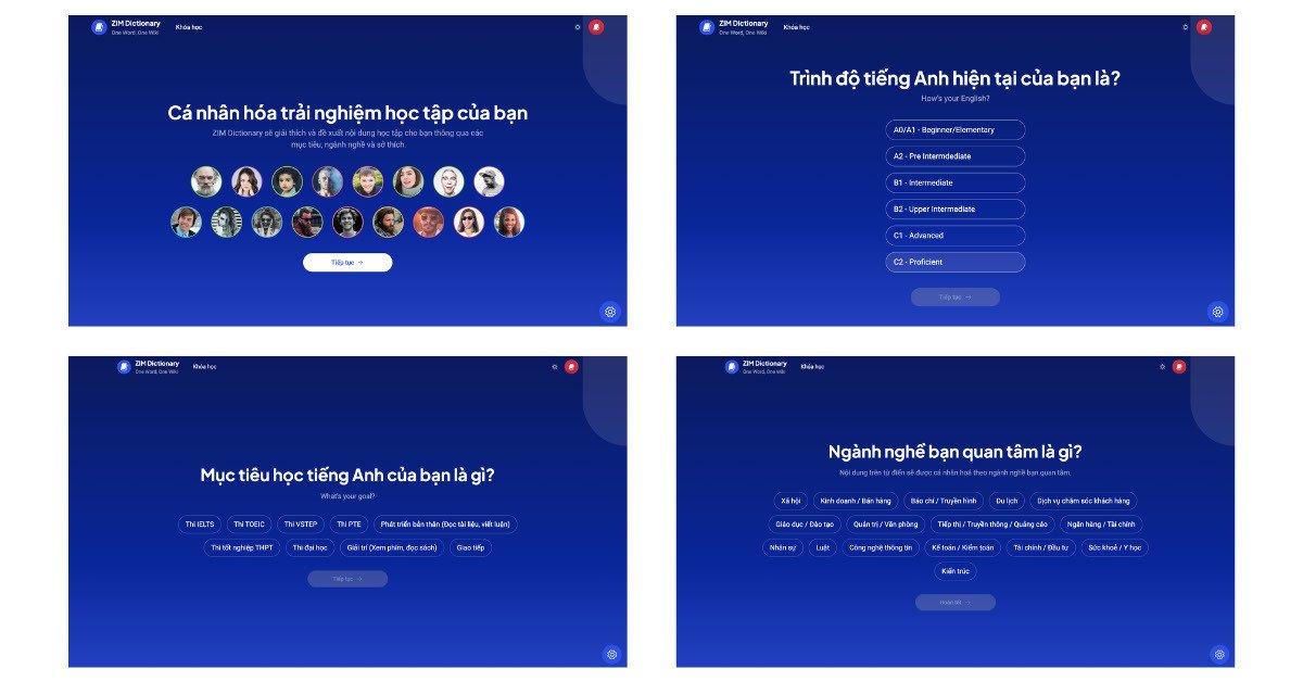 ZIM Dictionary từ điển cá nhân hóa trải nghiệm học tiếng Anh