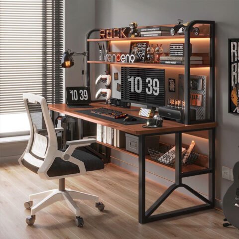 bàn học Fusmart liền kệ sách Space-Y