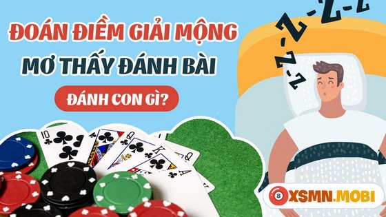 Bàn tay chia bài với những con số, gợi ý về con số may mắn từ giấc mơ thấy đánh bài