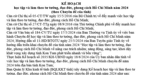Bảng kế hoạch cá nhân chi tiết để học tập và làm theo lời Bác hiệu quả