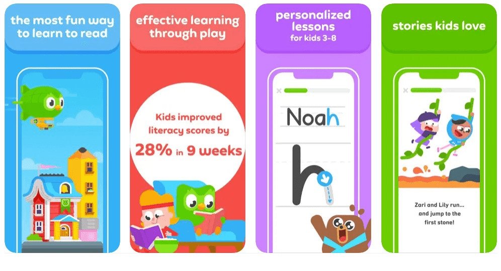 Biểu tượng Duolingo trên màn hình điện thoại với linh vật cú xanh, khuyến khích học ngoại ngữ