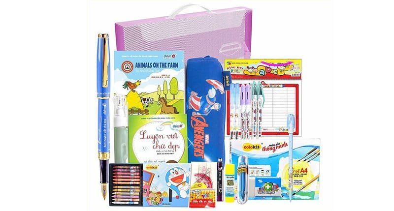 Bộ đồ dùng học tập đầy đủ cho học sinh tiểu học