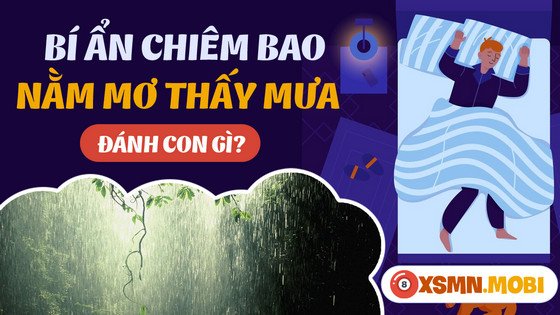 Con số may mắn khi mơ thấy trời mưa