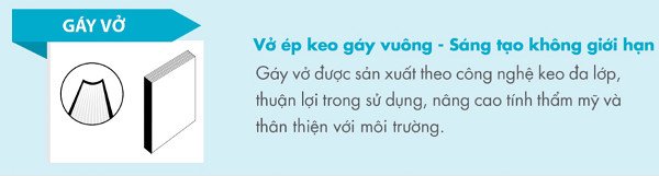 Gáy vở ép keo vuông đảm bảo độ bền cho vở học sinh lớp 6