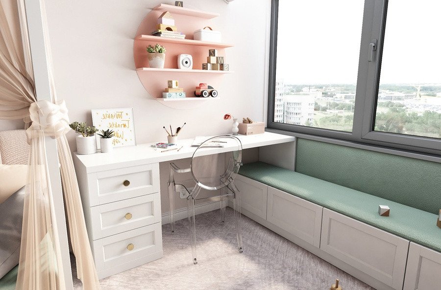 Ghế trong suốt độc đáo cho góc học tập