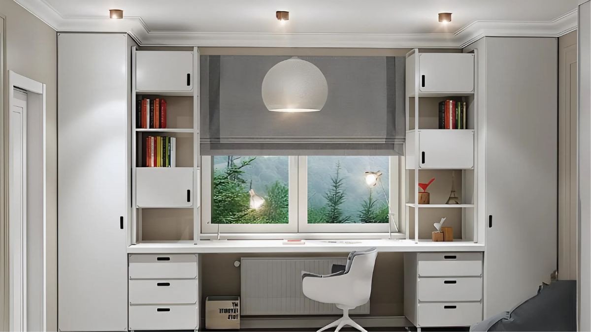 Góc học tập đẹp rất phù hợp với các bé từ 11 tuổi trở lên