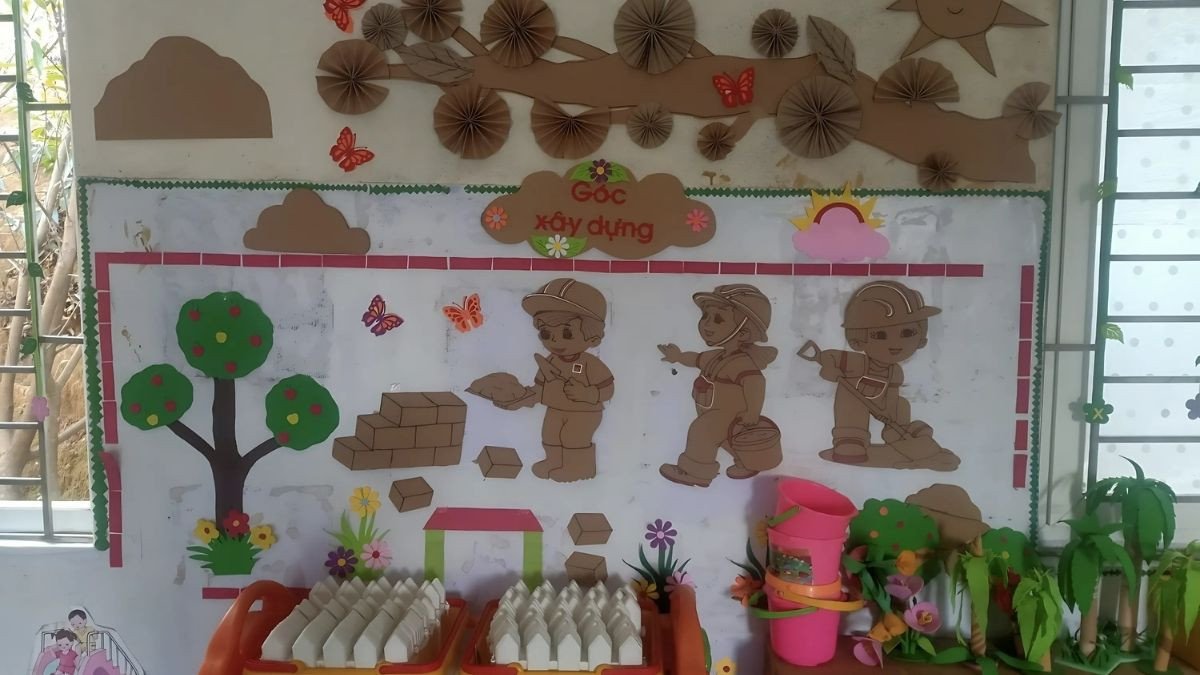 Góc xây dựng và khám phá môi trường xanh cho bé mầm non