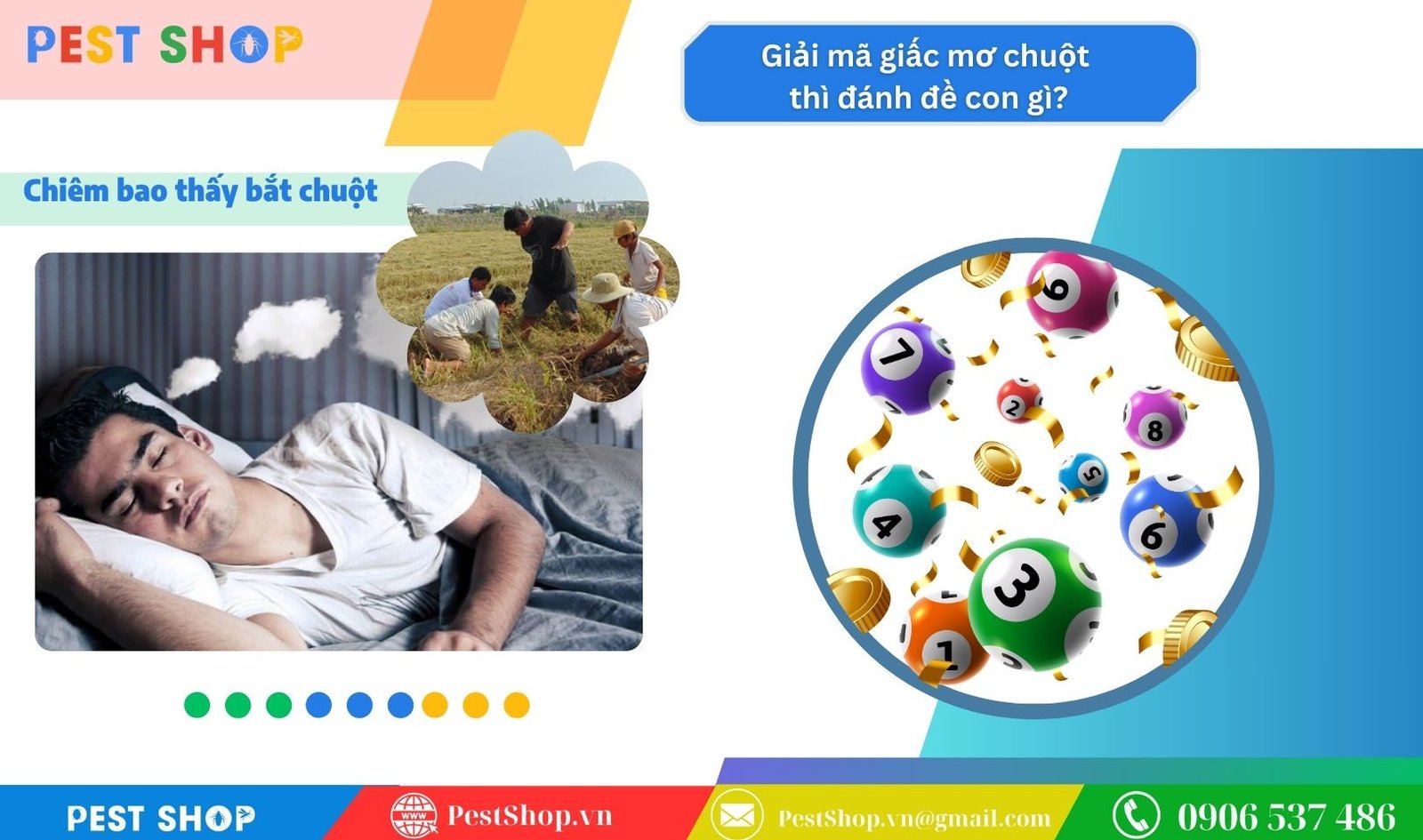 Hình ảnh chiêm bao bắt được chuột cùng những con số liên quan đến sự nghiệp, tham vọng.