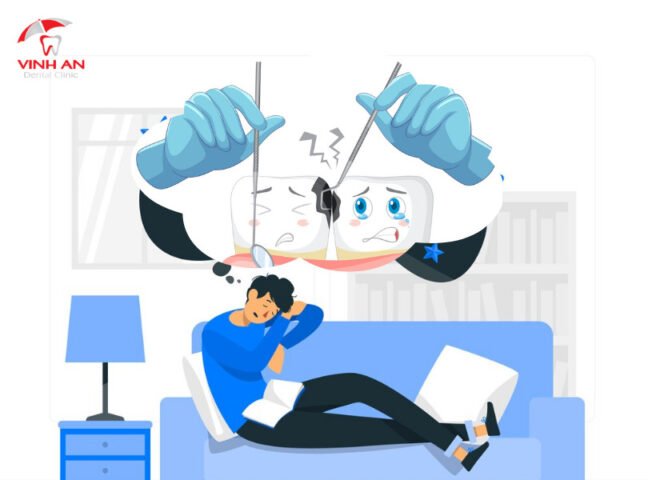Hình ảnh minh họa cho việc mơ thấy mình nhổ răng do áp lực tâm lý.