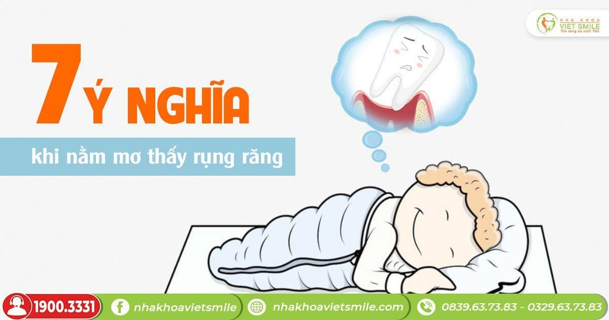 Hình ảnh người đang ngủ mơ thấy bị gãy răng với biểu cảm lo lắng