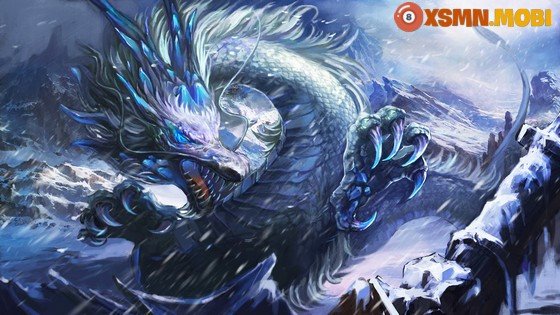 Hình ảnh rồng đỏ uy nghi giữa bầu trời, biểu tượng cho sức mạnh và điềm báo may mắn trong giấc mơ.