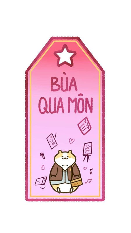 Hình nền bùa học tập hoạt hình dễ thương