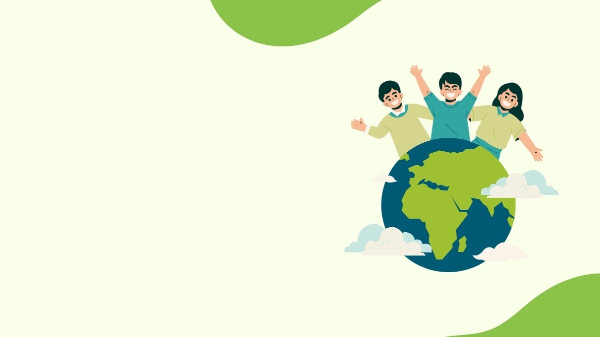 Hình nền Powerpoint giáo dục cảnh quan thiên nhiên quanh ta