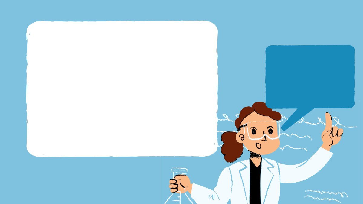 Hình nền Powerpoint giáo dục dễ thương với các dụng cụ thí nghiệm