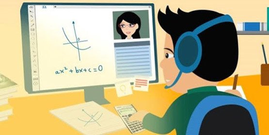 Học sinh tận dụng internet để học tập