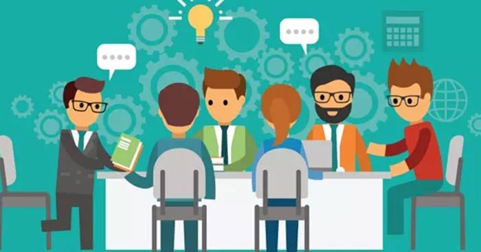 Học sinh với đèn sáng trên đầu tượng trưng cho ý tưởng và động cơ học tập