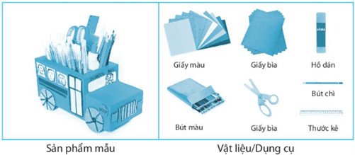 Hộp đựng bút thủ công làm từ bìa cứng và giấy trang trí