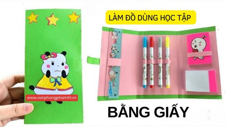 Hướng dẫn gấp giấy A4 tạo nếp ban đầu cho đồ dùng học tập tự làm
