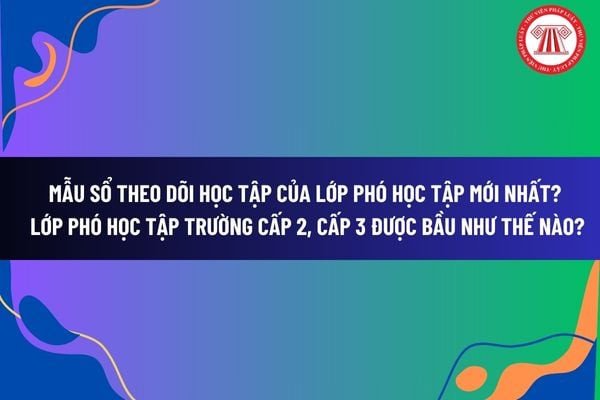 Lớp phó học tập ghi chép thông tin vào sổ theo dõi học tập