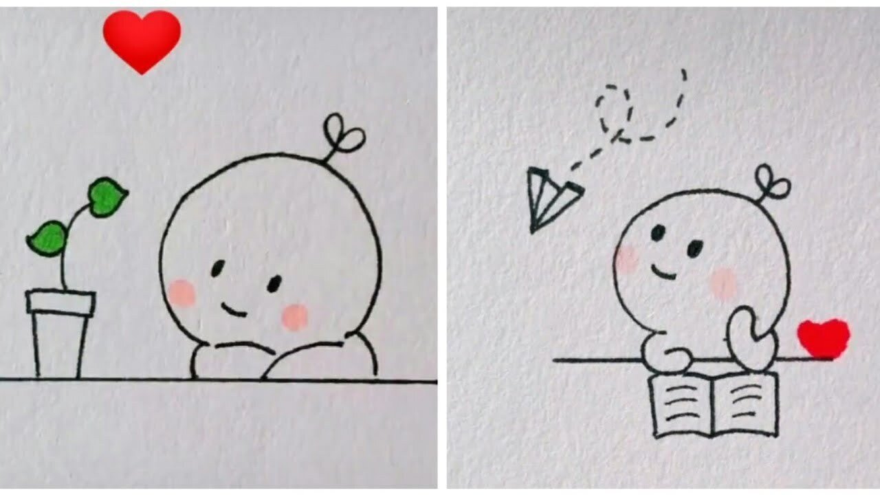 Minh họa cute cho ghi chú học tập sinh động
