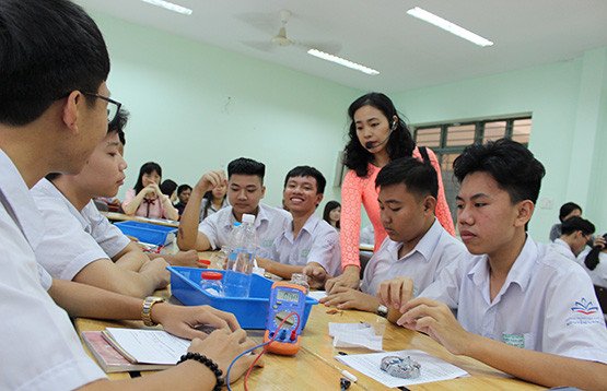 Môi trường học tập linh hoạt với nhiều không gian mở, kích thích tư duy và khả năng sáng tạo của học sinh