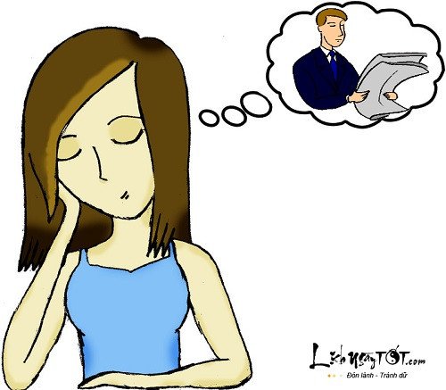 một cặp đôi trầm tư, suy nghĩ về ý nghĩa nằm mơ thấy chồng mình