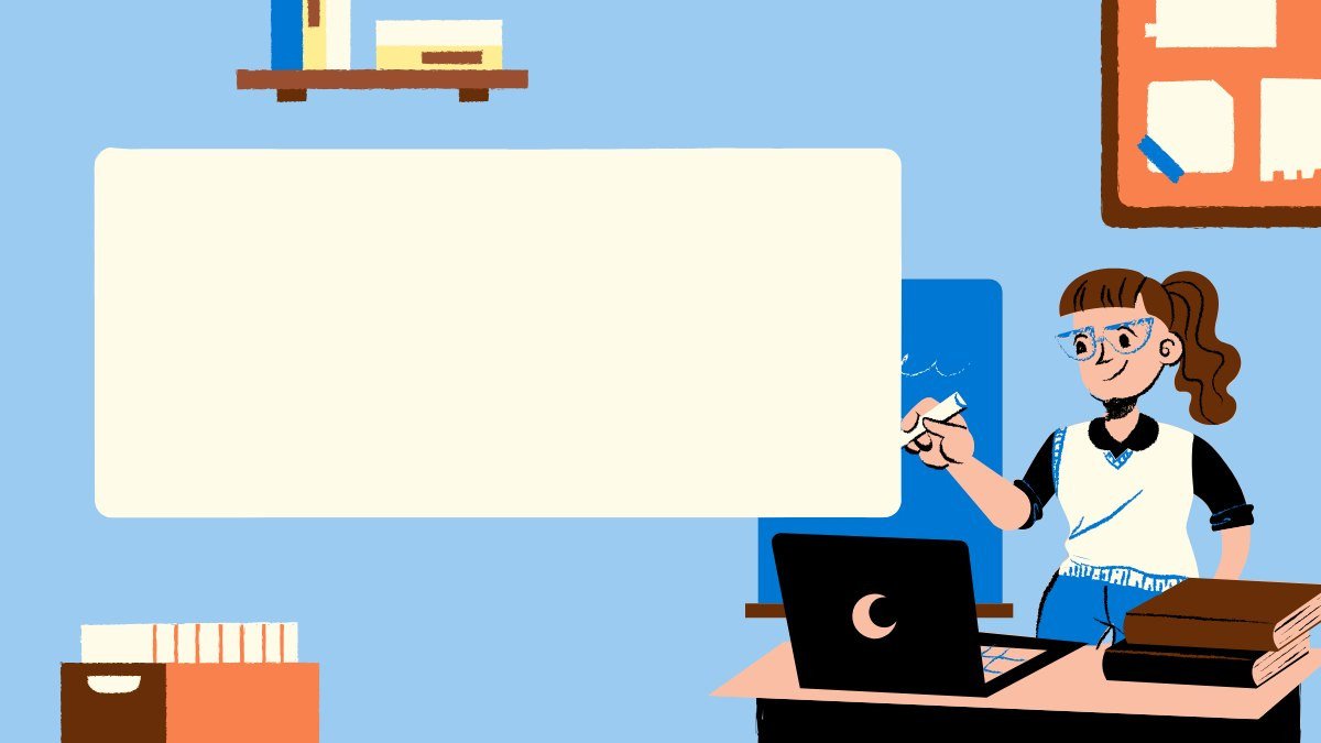Nền Powerpoint học tập chủ đề khoa học với đồ họa ấn tượng