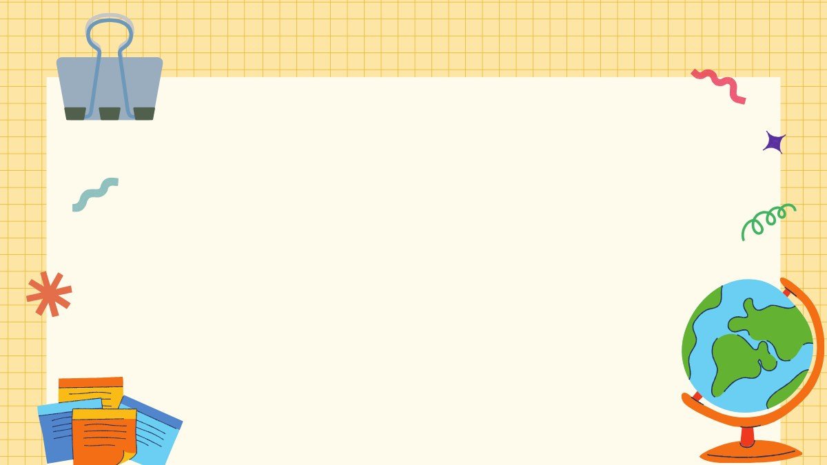 Nền PowerPoint học tập tổng hợp các biểu tượng môn học