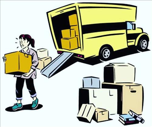 Người đàn ông đang đóng gói đồ đạc trong một căn phòng có vẻ lộn xộn, thể hiện sự mệt mỏi