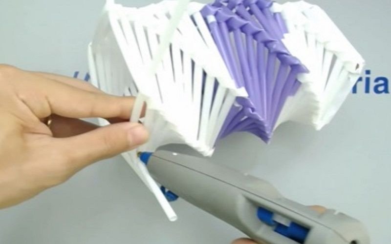 Ống đựng bút cute hoàn chỉnh từ ống hút nhựa tái chế