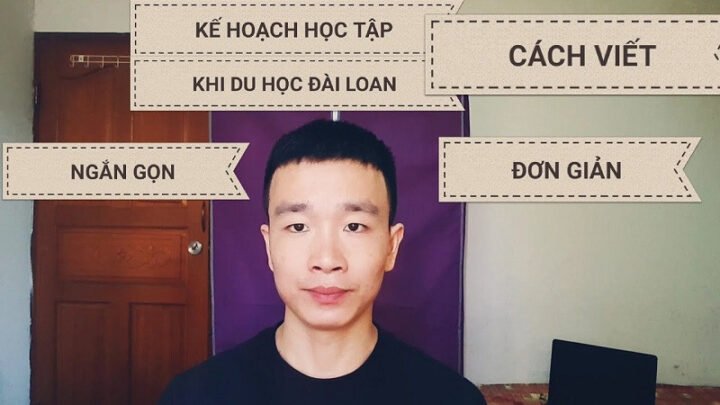Sinh viên Việt Nam nghiên cứu bản kế hoạch học tập du học Đài Loan trên laptop
