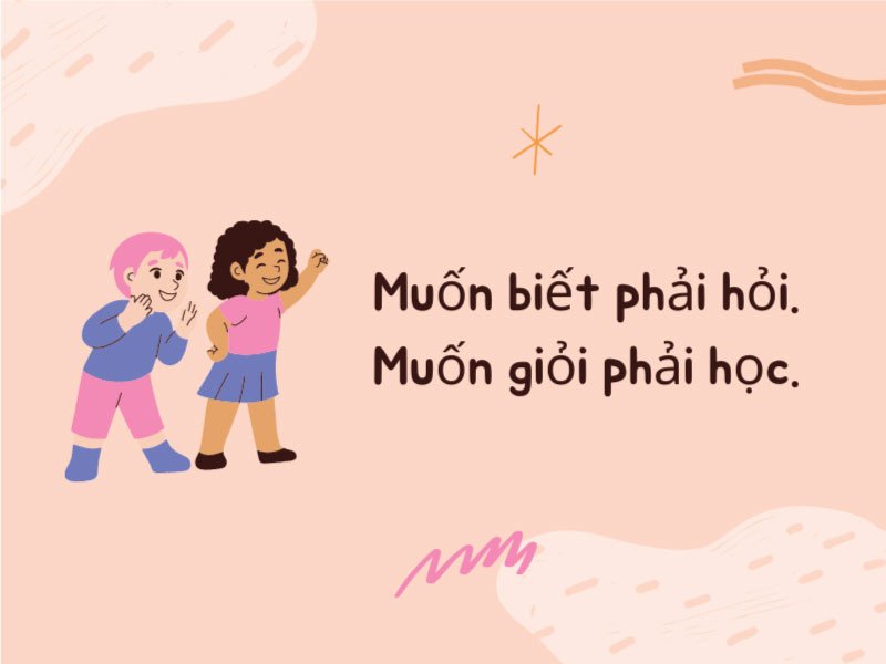 Slogan học tập vui vẻ thư giãn