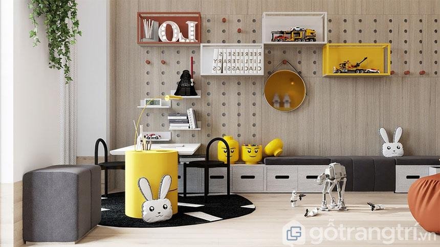 Thiết kế độc đáo, ấn tượng với các hình khối và màu sắc nổi bật, kích thích sự sáng tạo.