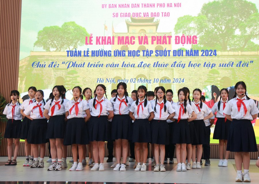 Tiết mục văn nghệ chào mừng sự kiện Tuần lễ Học tập Suốt Đời 2024