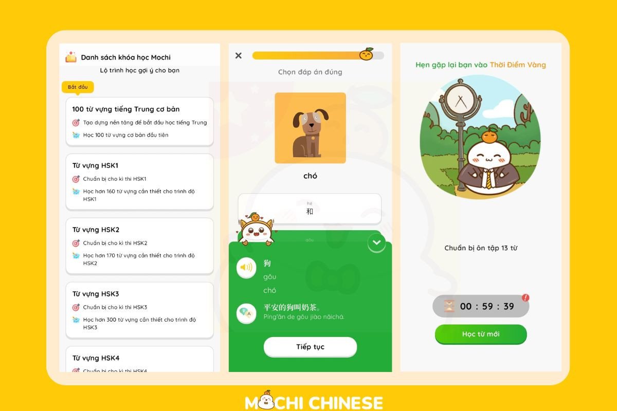 Tối ưu hóa học từ vựng tiếng Trung với ứng dụng thông minh