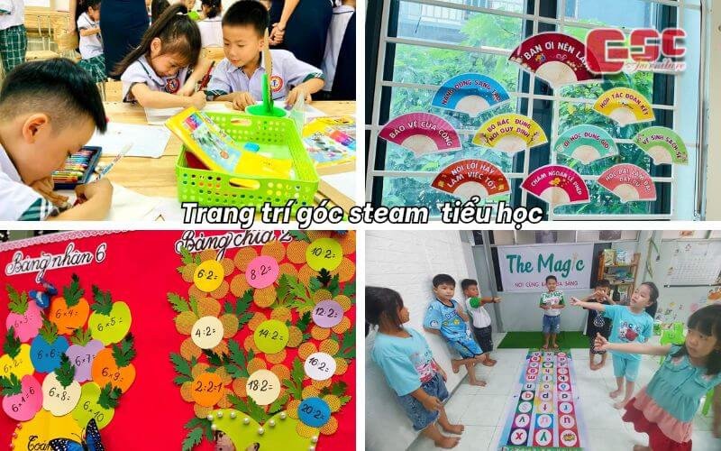 Trang trí góc học tập STEAM cho tiểu học