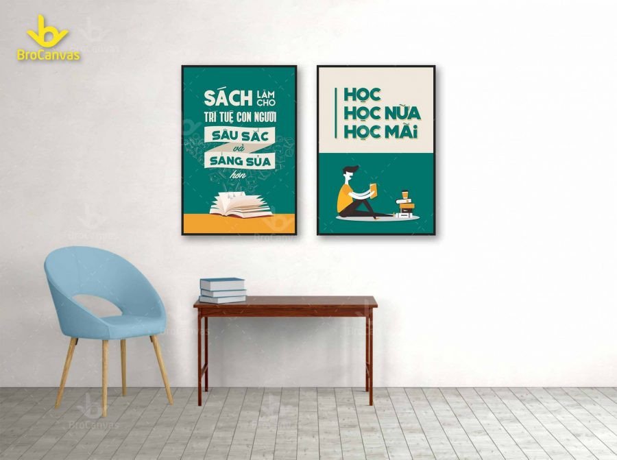 Tranh Treo Tường Học Nữa Học Mãi BVP 001 | Brocanvas.com