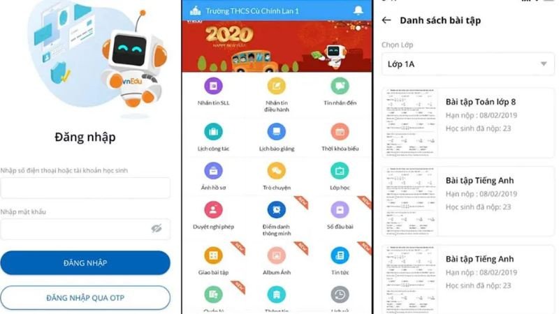 VnEdu Teacher giao diện quản lý