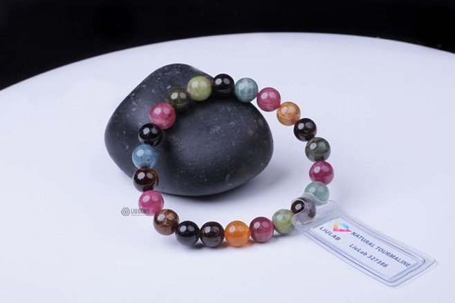 Vòng tay Tourmaline đa sắc màu